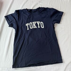 Brandy Melville Navy Tokyo Tee (S)